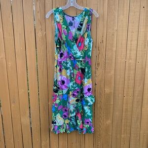 Anthropologie midi floral dress